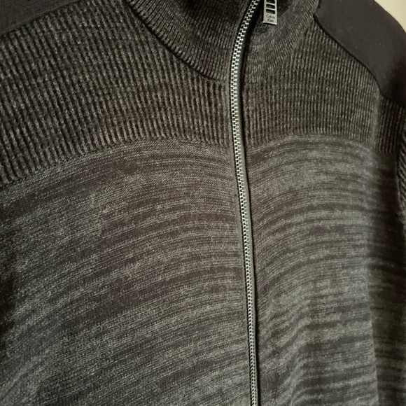 Calvin Klein mock neck full zip knit cardigan sweater size Large - Picture 3 of 11